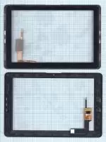 Сенсорное стекло (тачскрин) для Acer Iconia Tab A3-A40, черное с рамкой