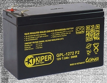 Аккумуляторная батарея Kiper GPL-1272, 12В, 7.2Ач