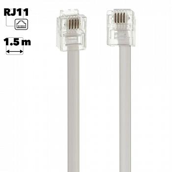 Телефонный кабель RJ11 (1.5 метра)